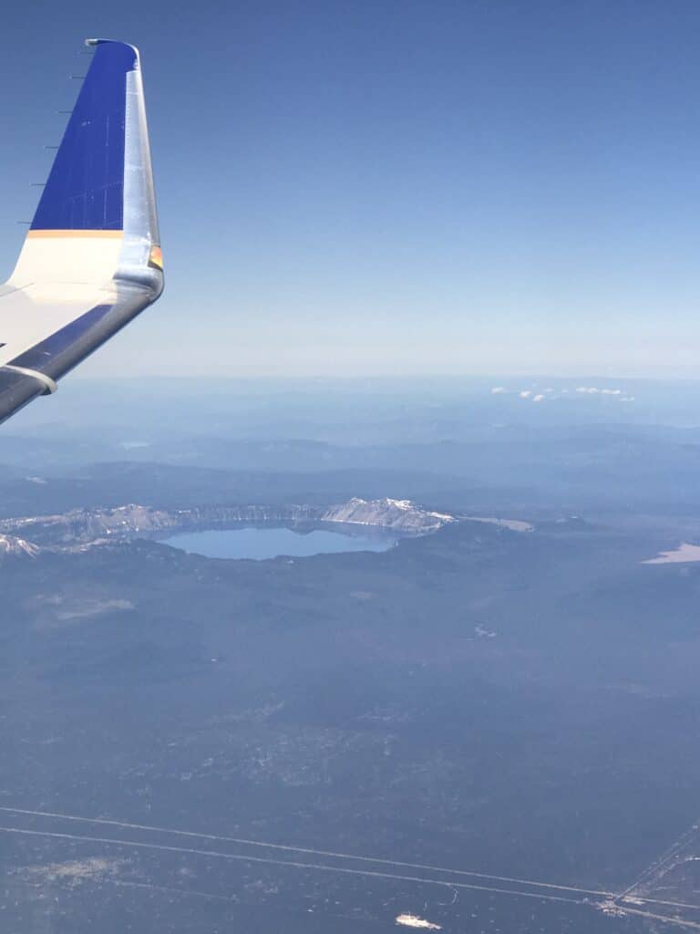 Crater Lake Aerial View