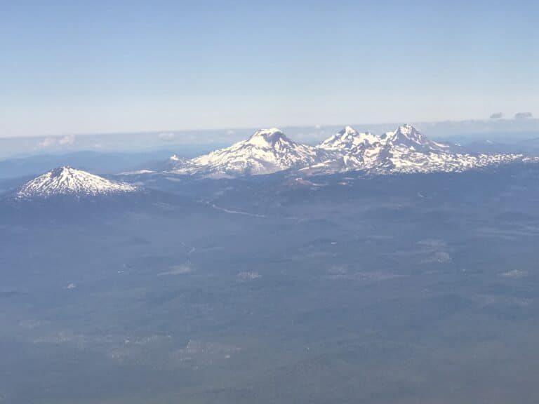 Three Sisters Mt Bachelor Aerial View