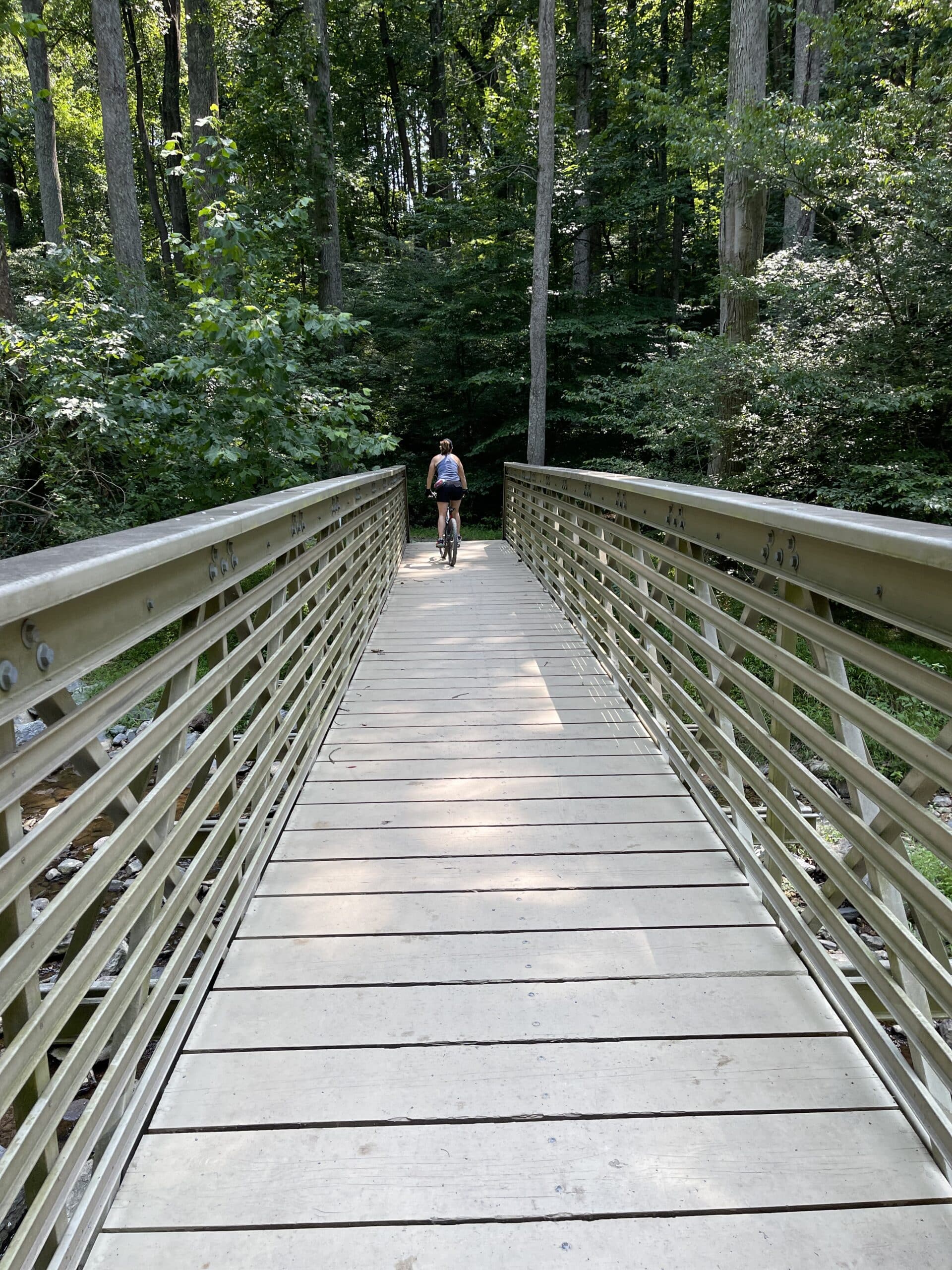 Biking the Little Bennett Bike Trails near Frederick EpicBend