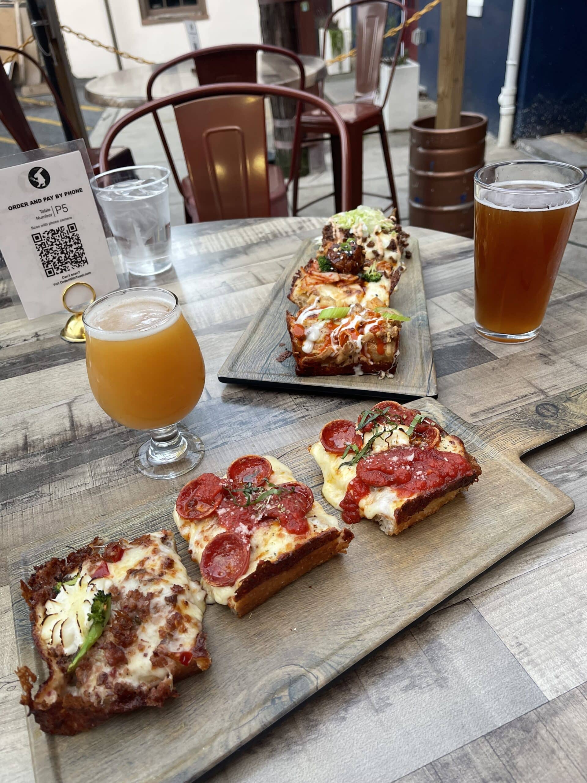 Pizza Flights at White Rabbit in Frederick