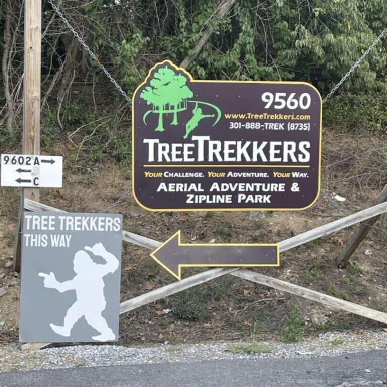 Tree Trekkers Frederick Md Entrance Tree Trekkers Near Frederick Maryland