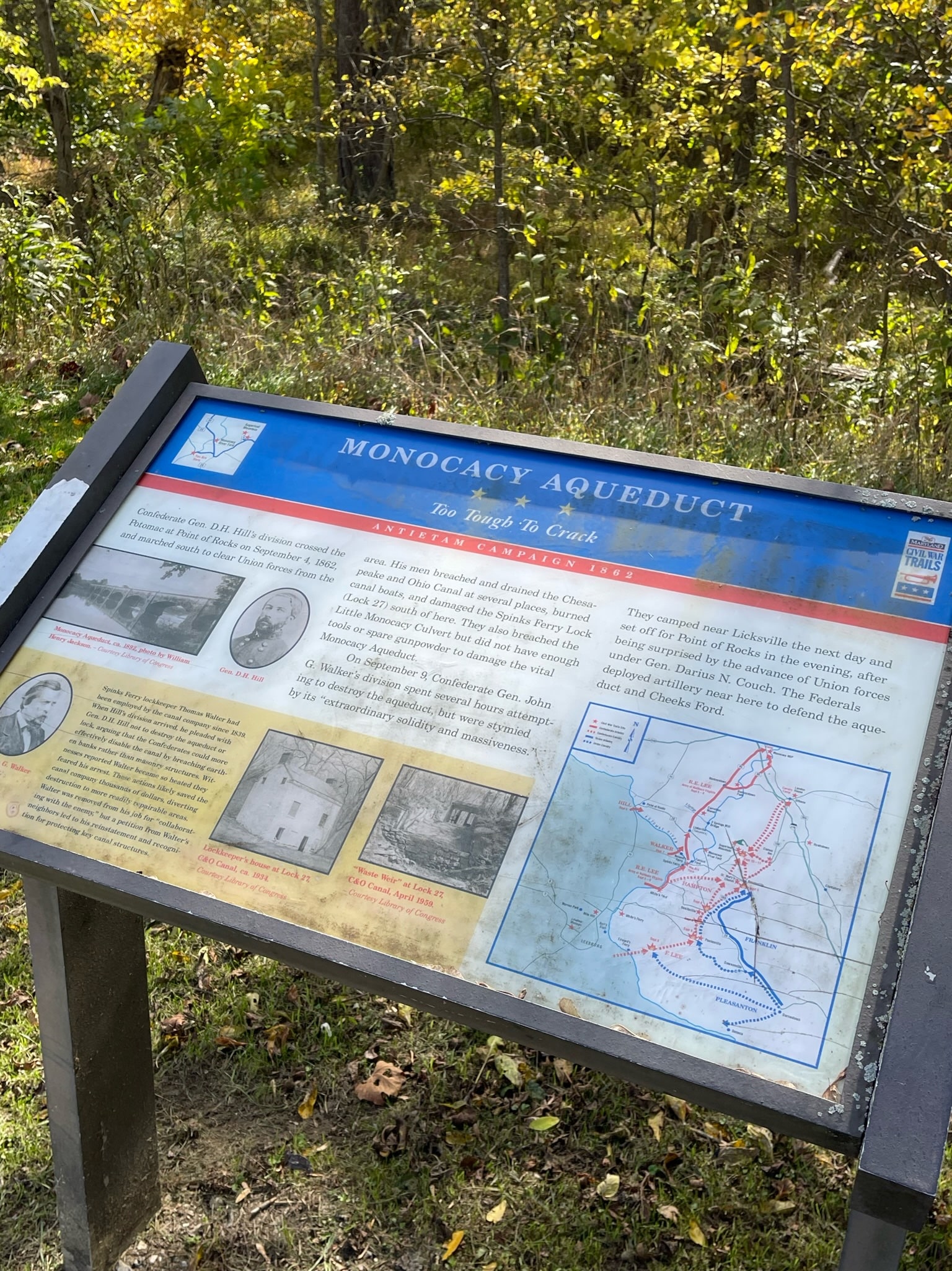 Monocacy Aqueduct Sign