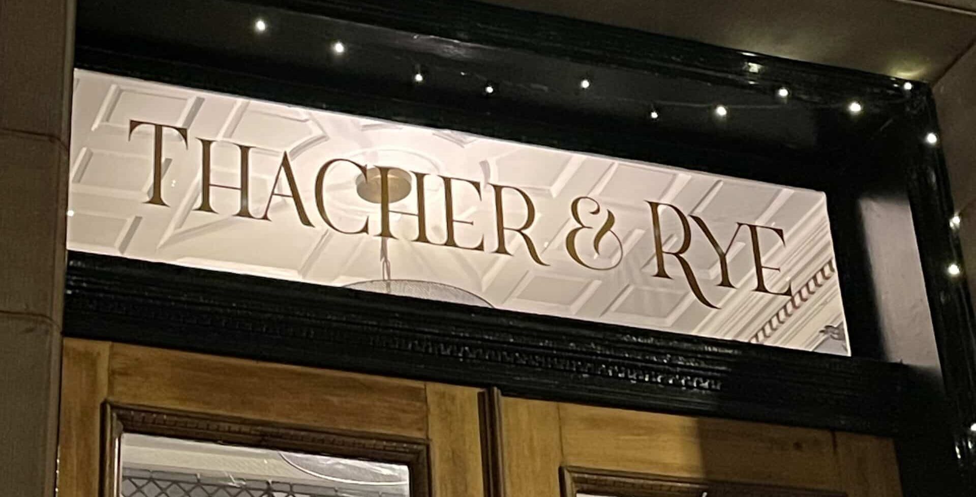 Thacher and Rye in Frederick