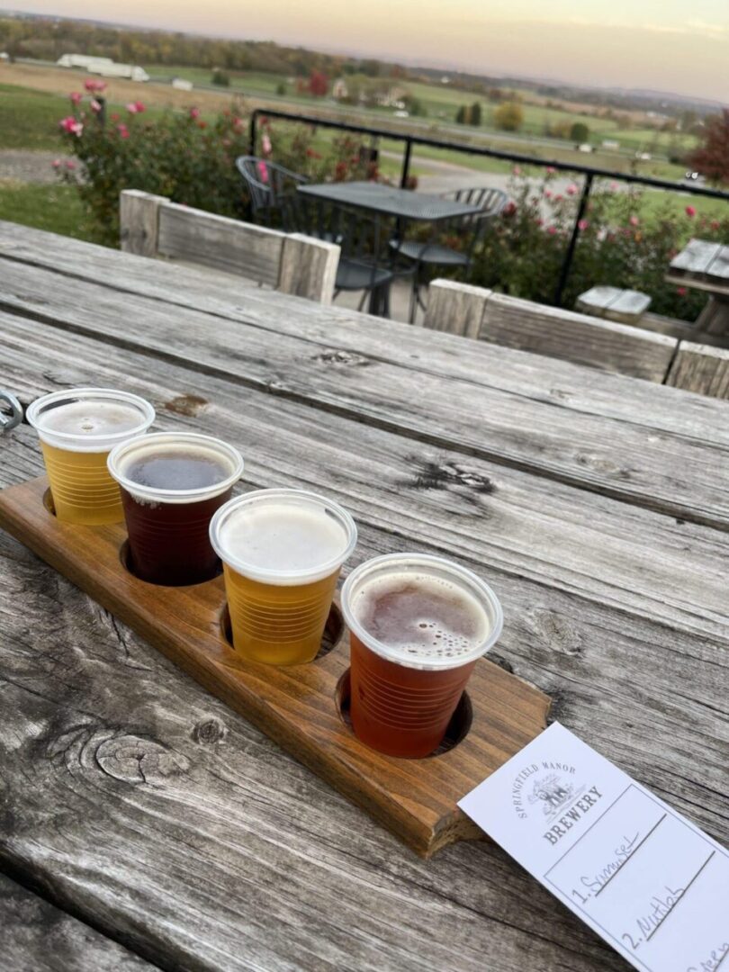Springfield Manor Beer Flight Springfield Manor Beer Flight