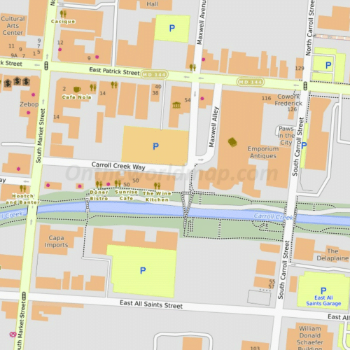 Downtown Frederick Map