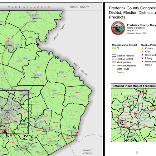 Frederick County Congressional Districts Map