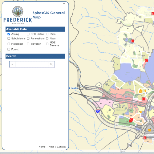 Frederick General Zoning Map