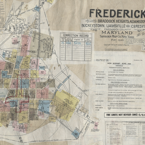 Sanborn Insurance Map Frederick 1930