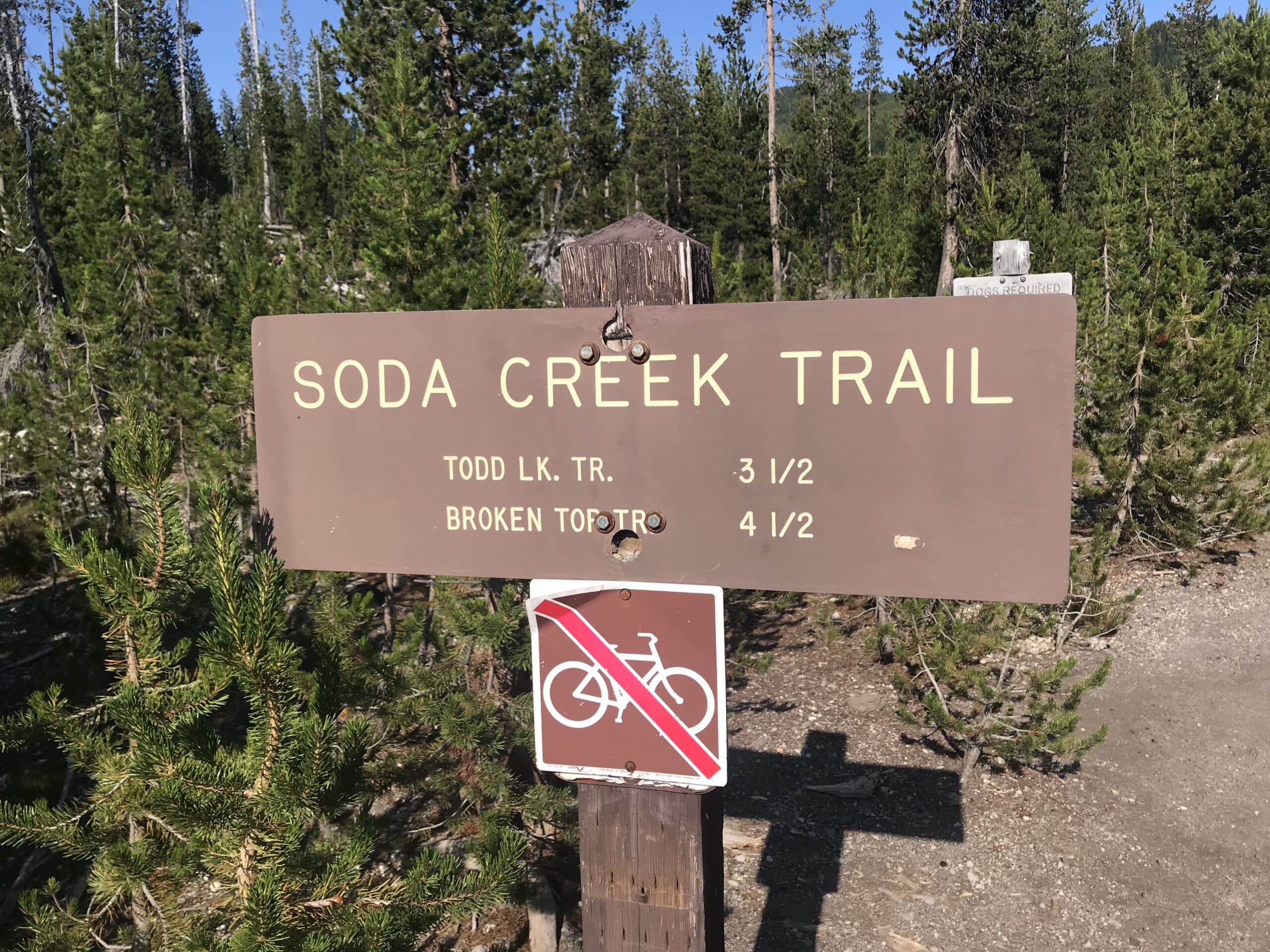 Soda Creek Trail Sign