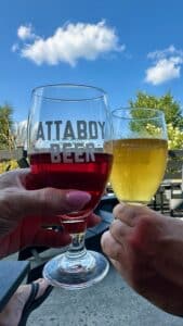 Beers at attaboy brewery