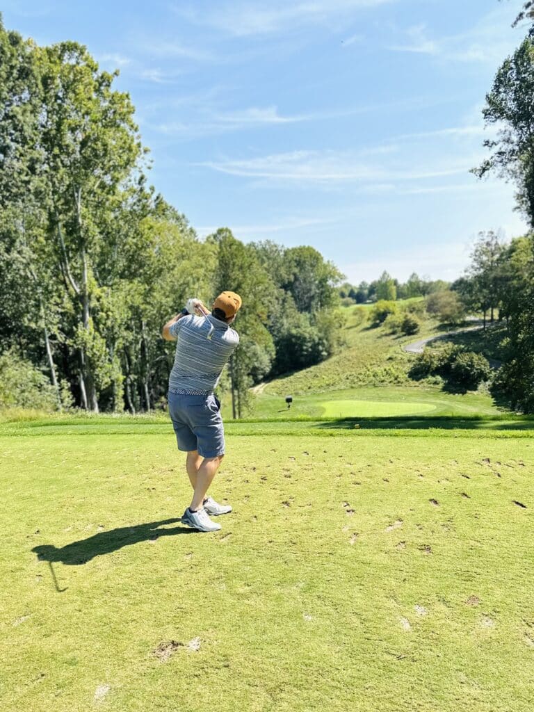 Little bennet golf course tee shot