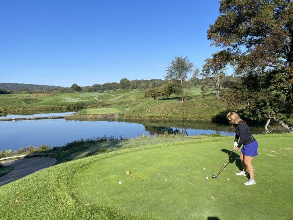 Pb dye 11th hole tee shot