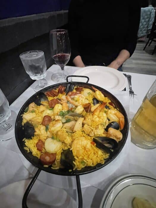 Paella at Cacique in Frederick