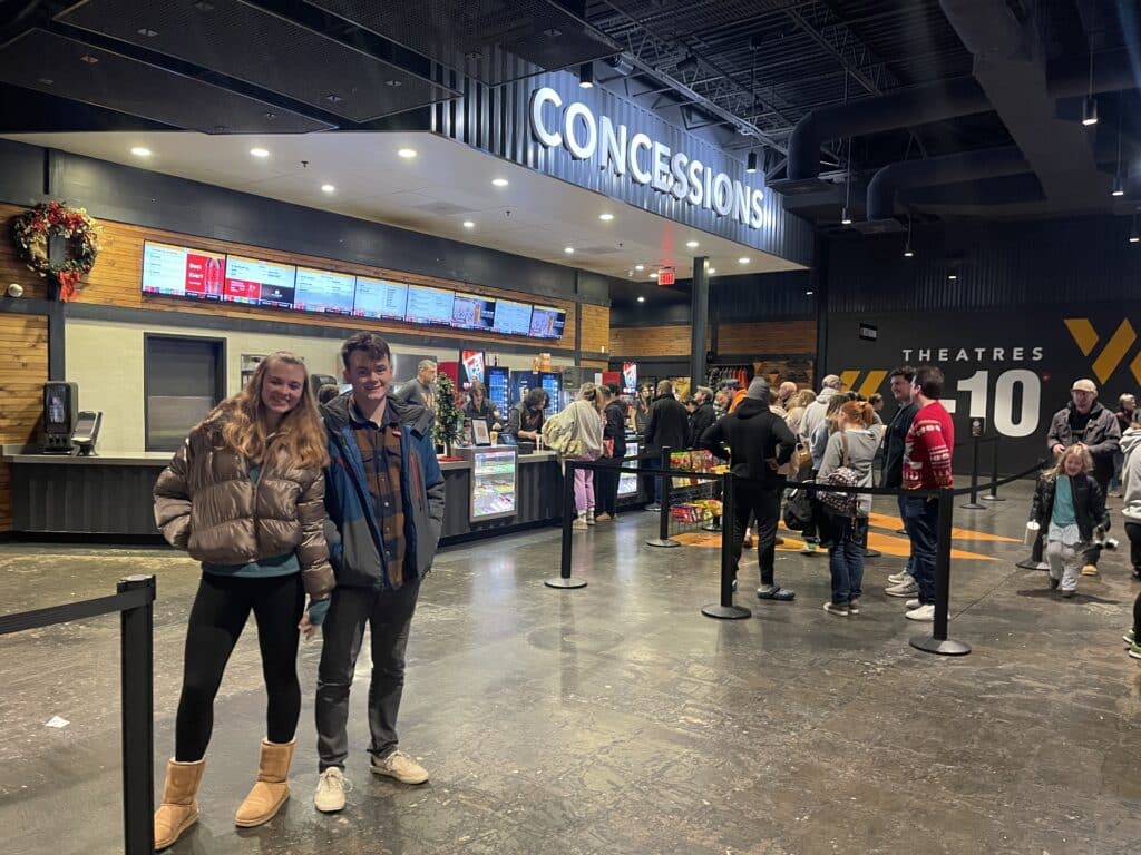 Warehouse cinemas concession stand