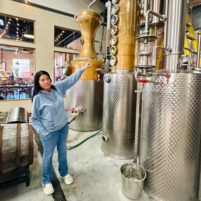 Melissa at mcclintock distilling