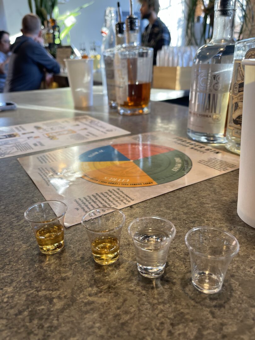 Tasting at Mclintocks Distilling