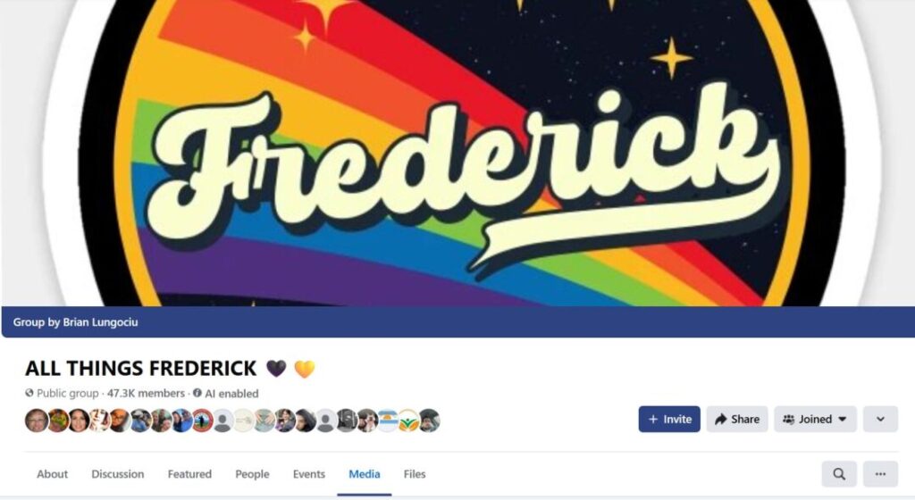 All Things Frederick Facebook Group