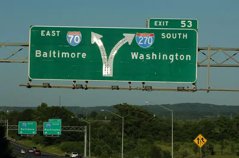 Taking I 270 for Commuters from Frederick Md to Washington Dc
