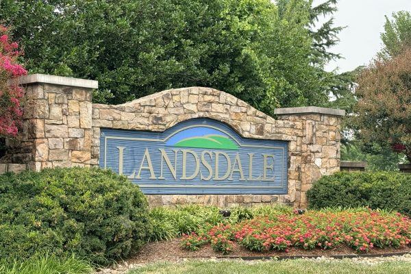 The neighborhood of Landsdale in Monrovia, MD about 10 minutes east of Frederick, Maryland