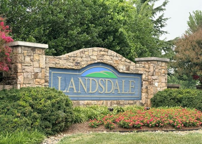 The neighborhood of Landsdale in Monrovia, MD about 10 minutes east of Frederick, Maryland