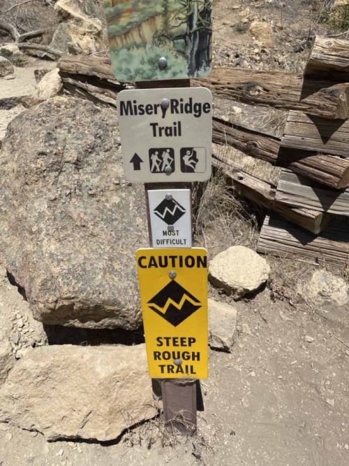 Misery Ridge Trail Sign