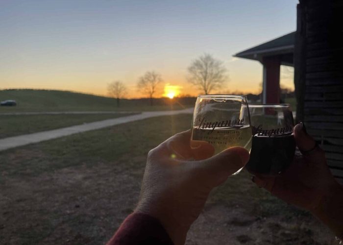 Winery Frederick MD - Beautiful sunset at a Frederick Maryland Winery